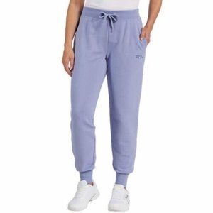 NWT FILA Womens French Terry Drawstring Jogger Purple Size S $60 9C178